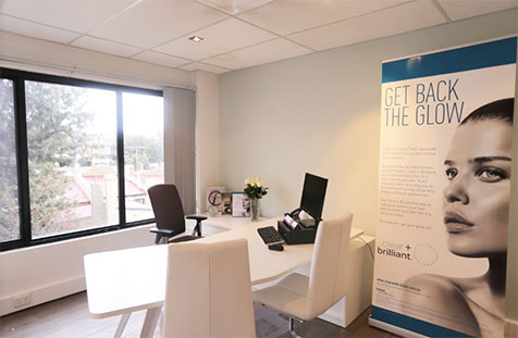 Consultation room for treatments like anto wrinkle injections, dermal fillers and anti-ageing